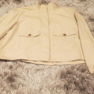 Womens Khaki Gap Half Jacket